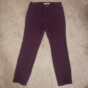 Burgundy corduroy pants